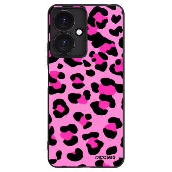 Picasee Xiaomi Redmi 13C 5G Hülle - Schwarzes Silikon - Pink Tiger