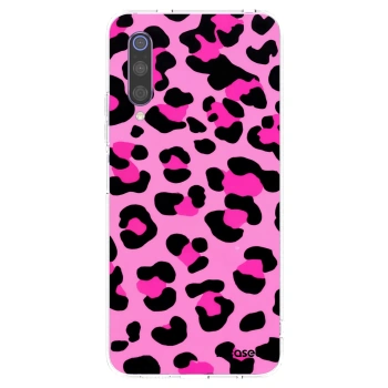Picasee Xiaomi Mi 9 Hülle - Transparentes Silikon - Pink Tiger