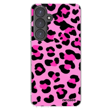 Picasee Samsung Galaxy S24 FE S721B Hülle - Transparentes Silikon - Pink Tiger