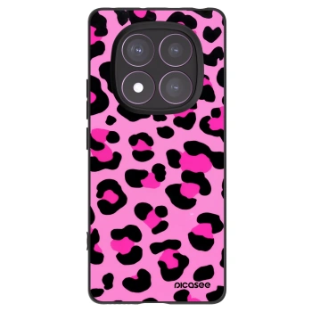 Picasee Xiaomi Redmi Note 14 Pro 4G Hülle - Schwarzes Silikon - Pink Tiger