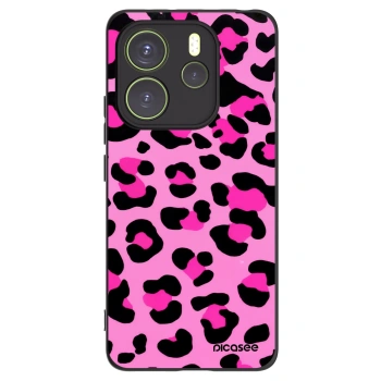 Picasee Xiaomi Redmi Note 14 4G Hülle - Schwarzes Silikon - Pink Tiger