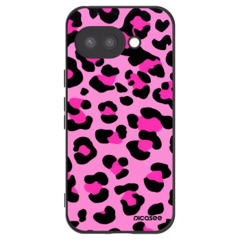Picasee Google Pixel 9a Hülle - Schwarzes Silikon - Pink Tiger