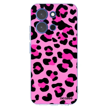 Picasee Xiaomi Redmi 15C 4G Hülle - Transparentes Silikon - Pink Tiger