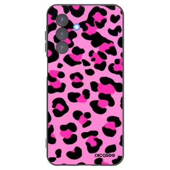 Picasee Samsung Galaxy A17 5G Hülle - Schwarzes Silikon - Pink Tiger