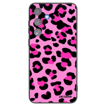 Picasee Samsung Galaxy S25 FE 5G Hülle - Schwarzes Silikon - Pink Tiger