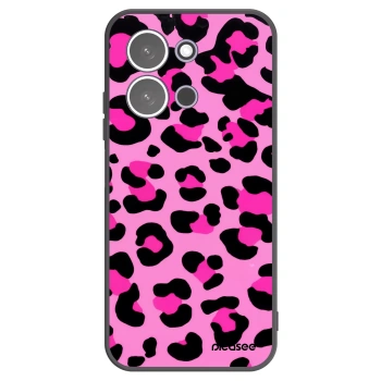 Picasee Xiaomi Redmi 15C 5G Hülle - Schwarzes Silikon - Pink Tiger