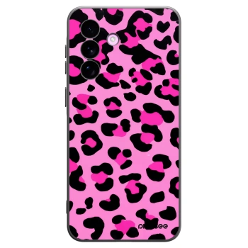 Picasee Samsung Galaxy A57 5G Hülle - Schwarzes Silikon - Pink Tiger