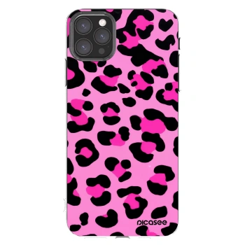 Picasee Apple iPhone 11 Pro Max Hülle - Transparentes Silikon - Pink Tiger