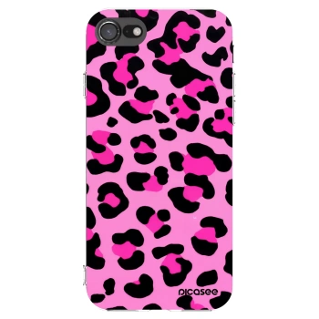 Picasee Apple iPhone 8 Hülle - Transparentes Silikon - Pink Tiger