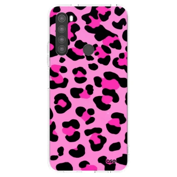 Picasee Xiaomi Redmi Note 8 Hülle - Transparentes Silikon - Pink Tiger