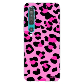 Picasee Xiaomi Mi 10 Hülle - Transparentes Silikon - Pink Tiger