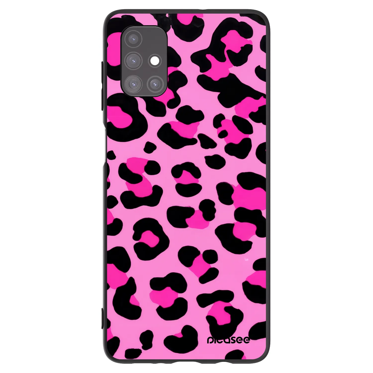 Picasee Samsung Galaxy M51 M515F Hülle - Schwarzes Silikon - Pink Tiger