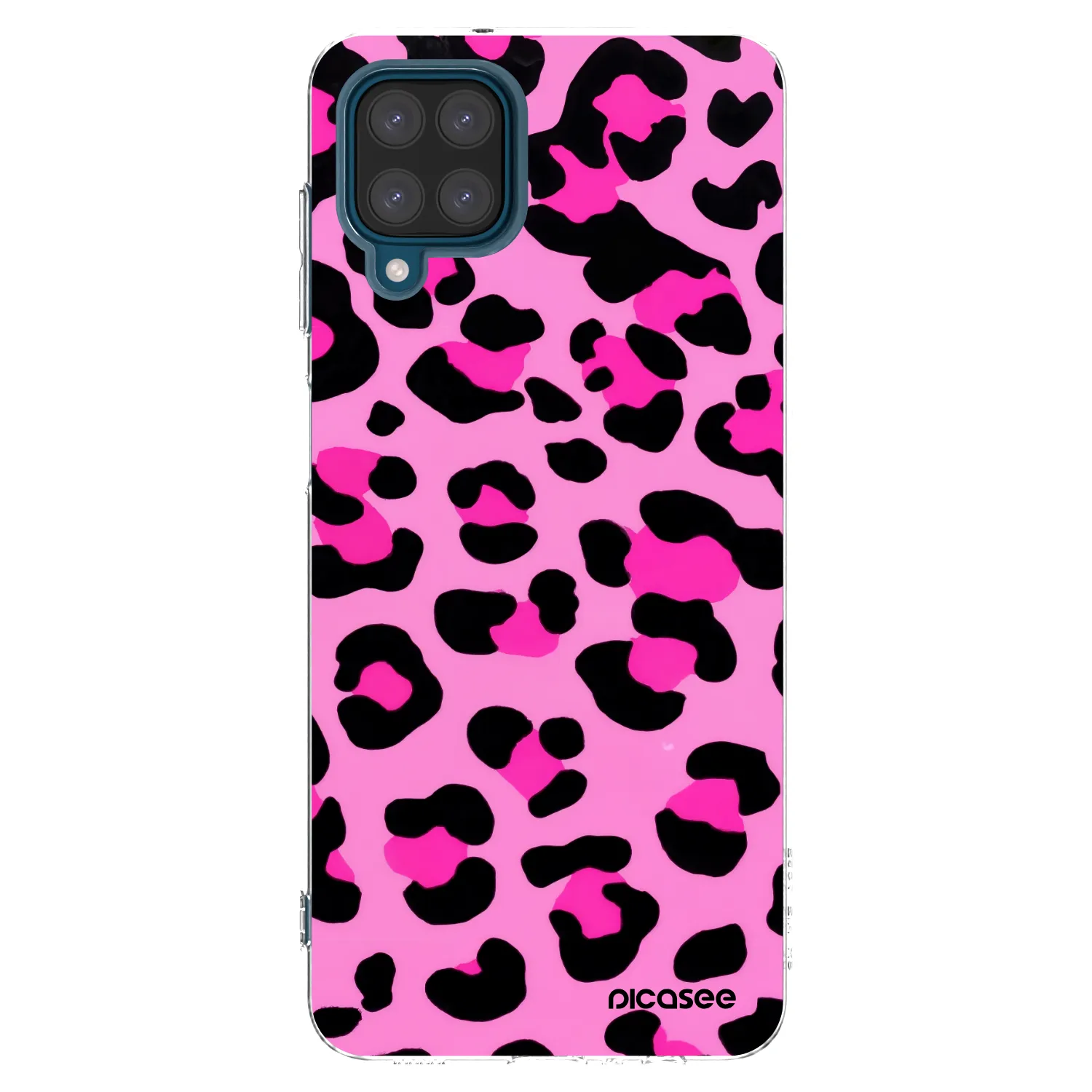 Picasee Samsung Galaxy A12 A125F Hülle - Transparentes Silikon - Pink Tiger