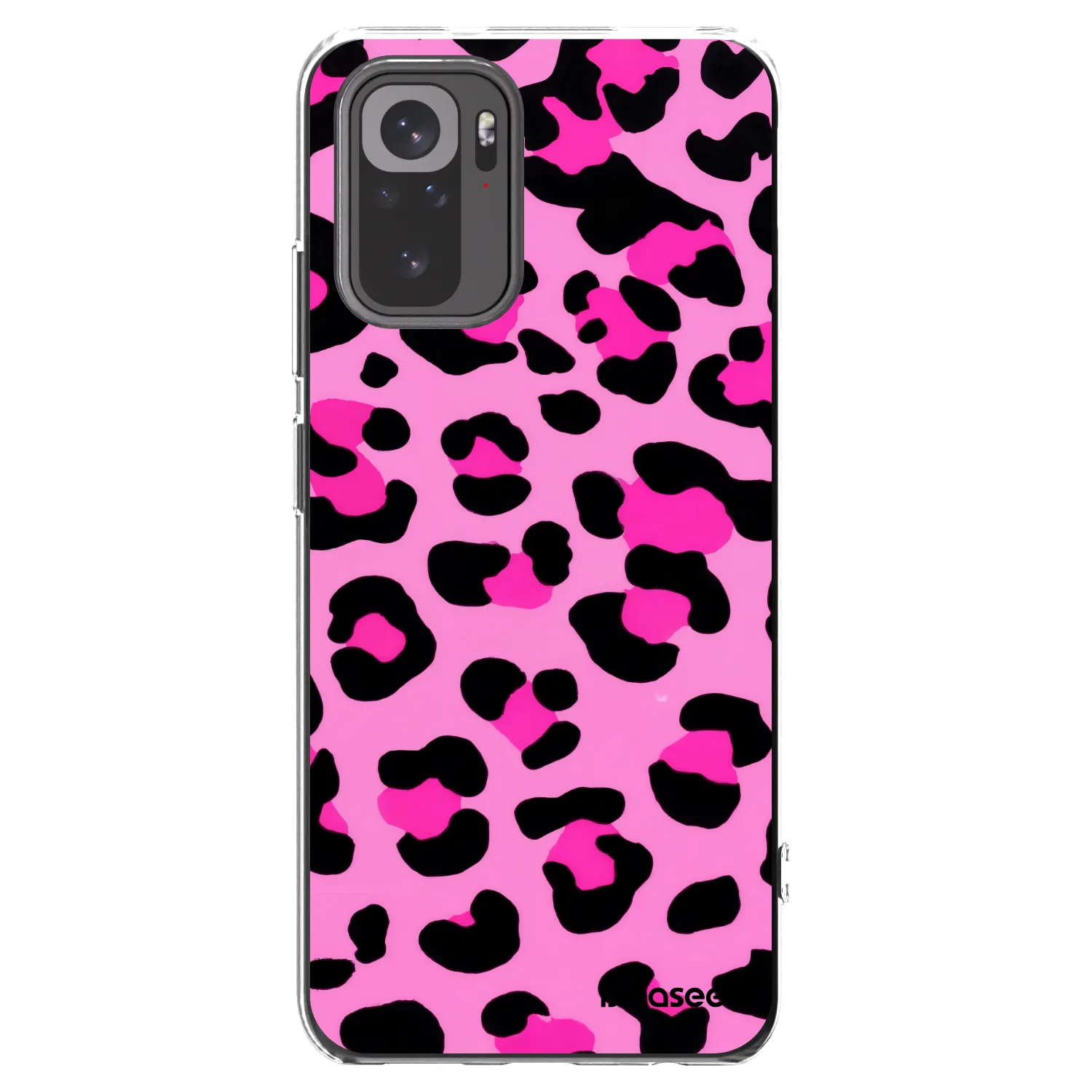 Picasee Xiaomi Redmi Note 10 Hülle - Transparentes Silikon - Pink Tiger