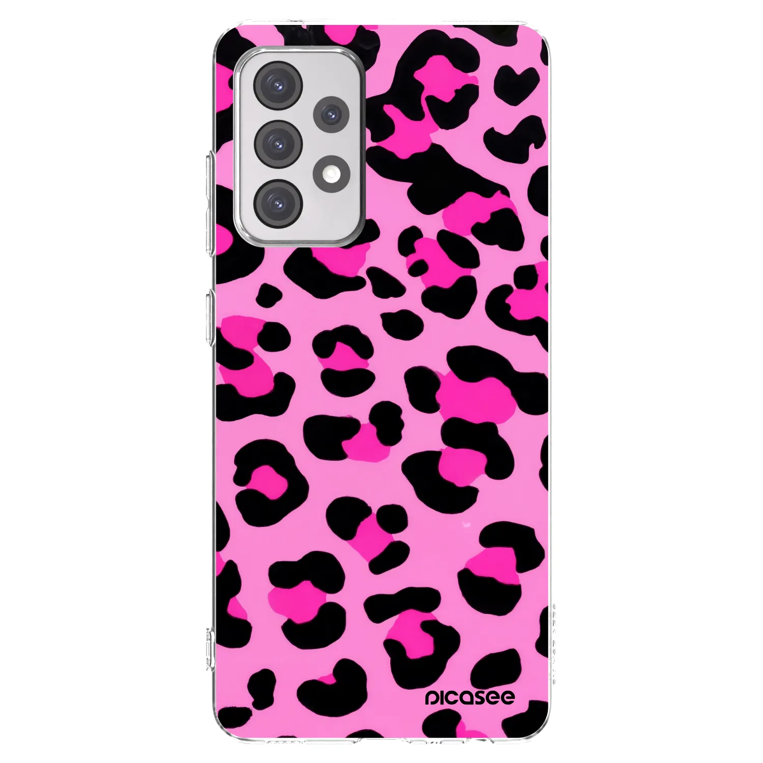 Picasee Samsung Galaxy A52 5G A525F Hülle - Transparentes Silikon - Pink Tiger