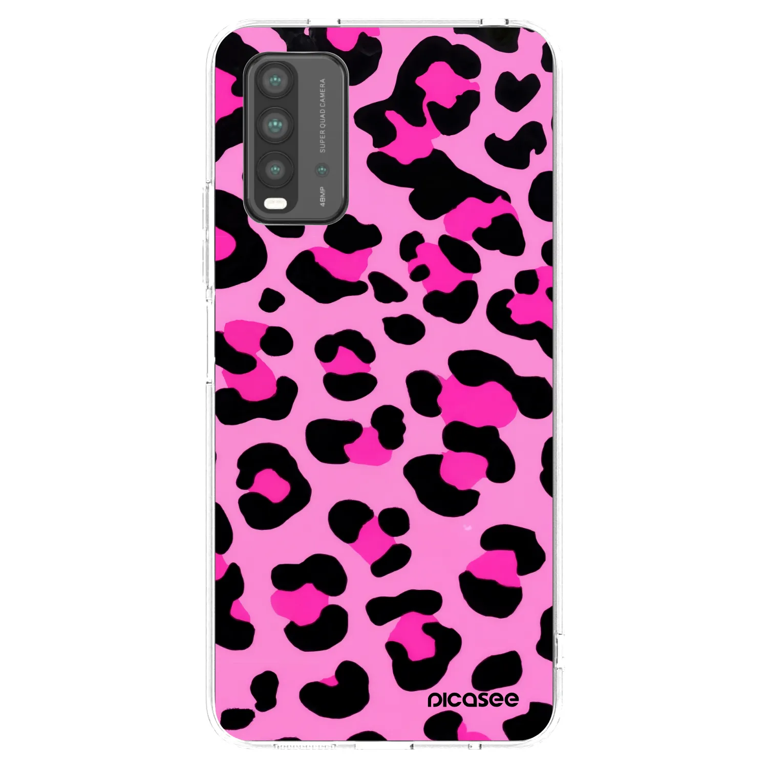 Picasee Xiaomi Redmi 9T Hülle - Schwarzes Silikon - Pink Tiger