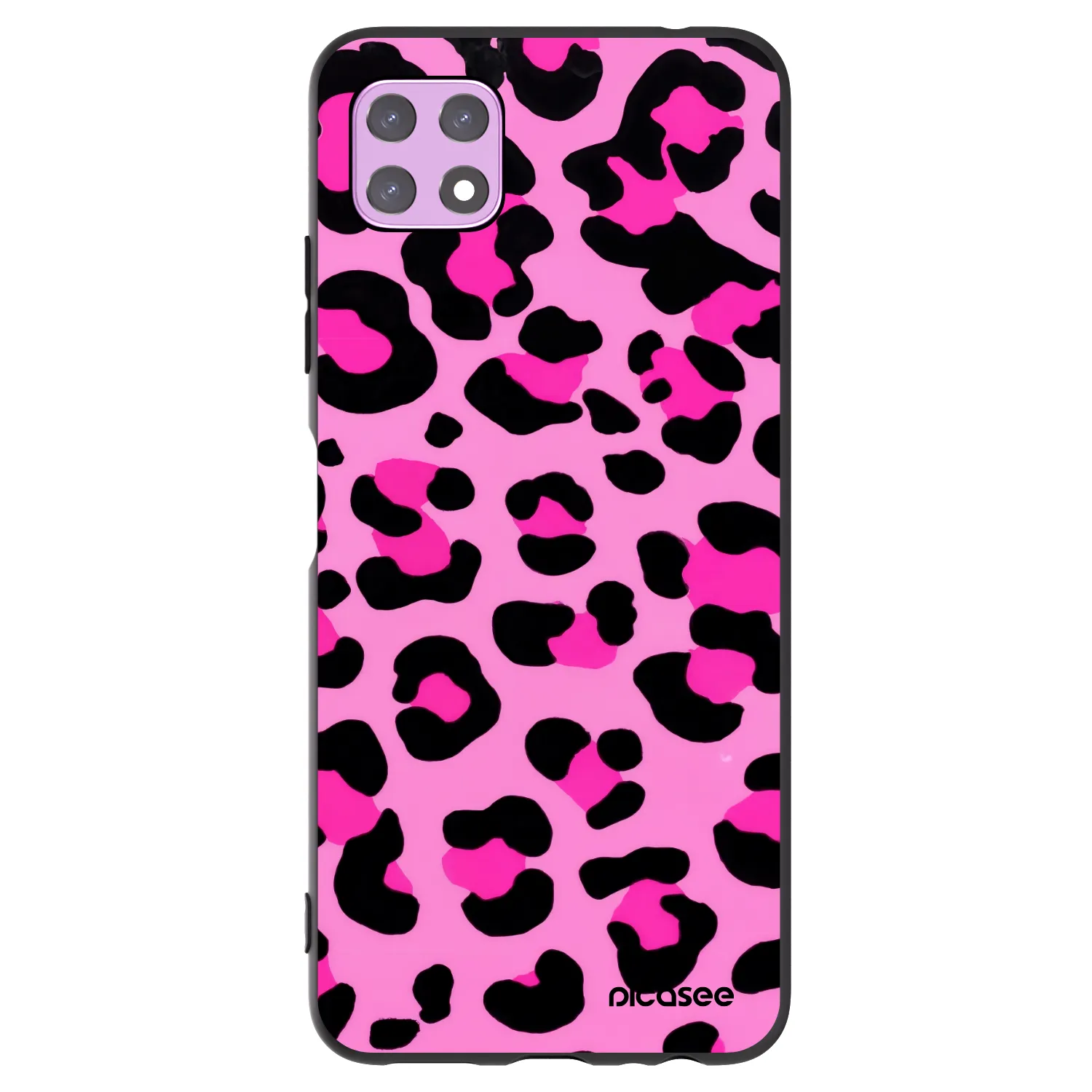 Picasee Samsung Galaxy A22 A226B 5G Hülle - Schwarzes Silikon - Pink Tiger