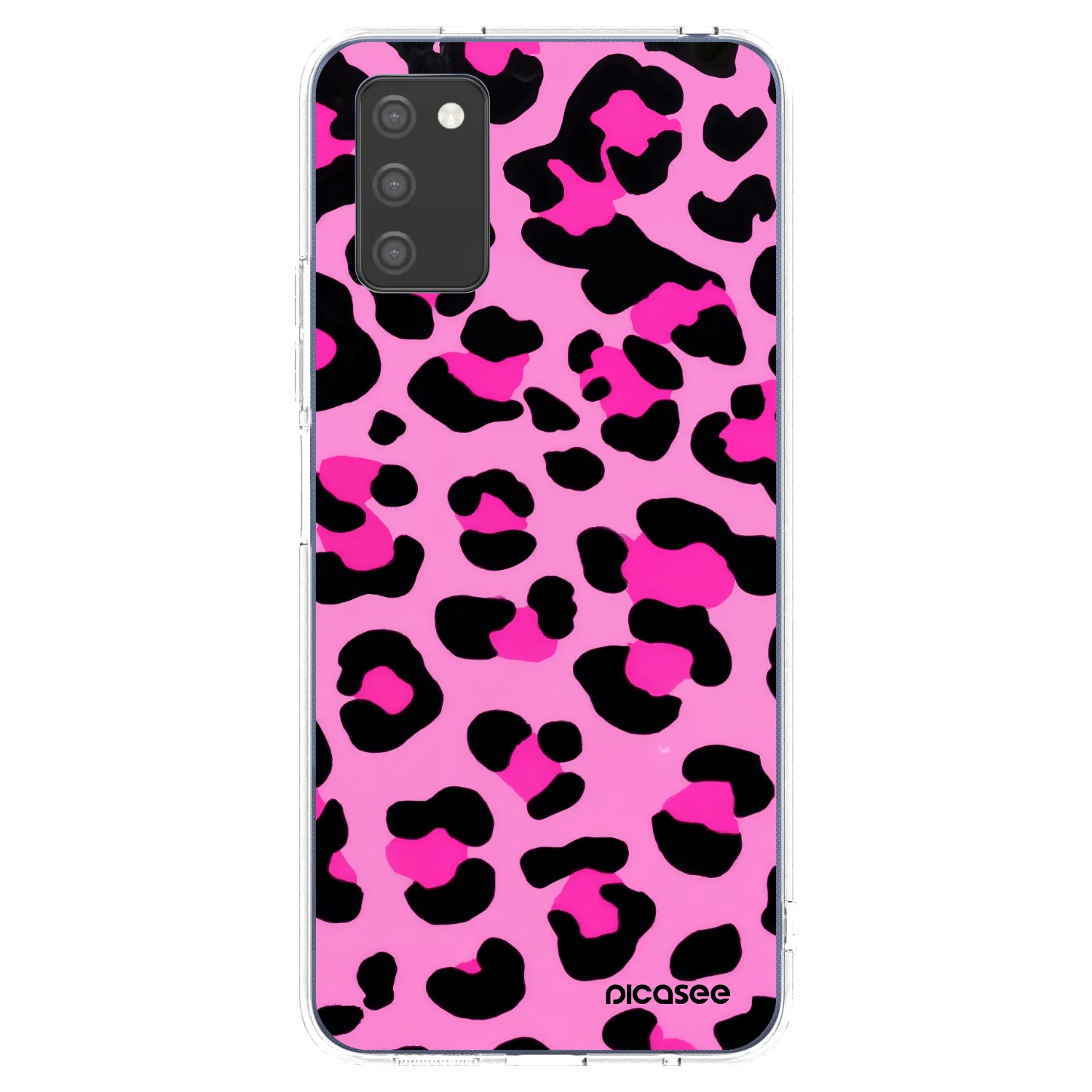 Picasee Samsung Galaxy A02s A025G Hülle - Transparentes Silikon - Pink Tiger