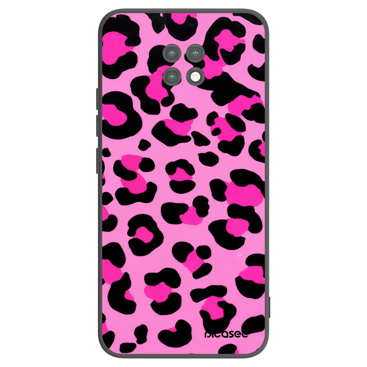 Picasee Xiaomi Redmi Note 9T Hülle - Schwarzes Silikon - Pink Tiger