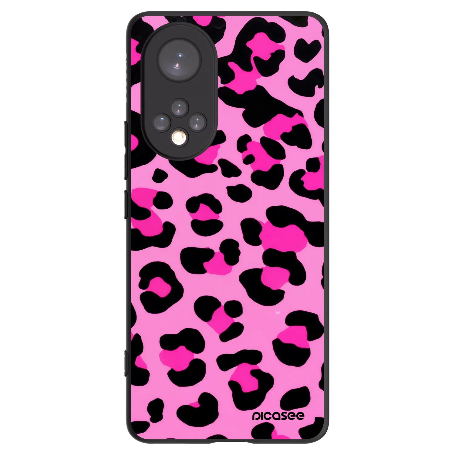Picasee Honor 50 5G Hülle - Schwarzes Silikon - Pink Tiger