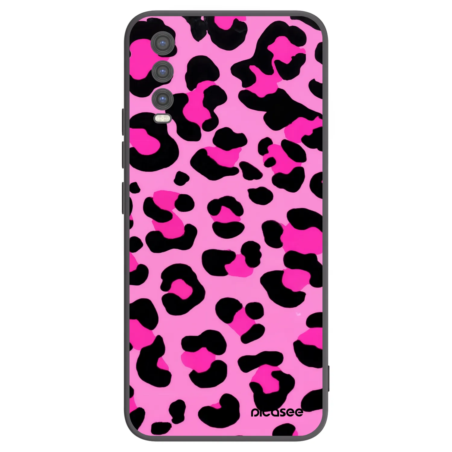 Picasee Vivo Y20s Hülle - Schwarzes Silikon - Pink Tiger