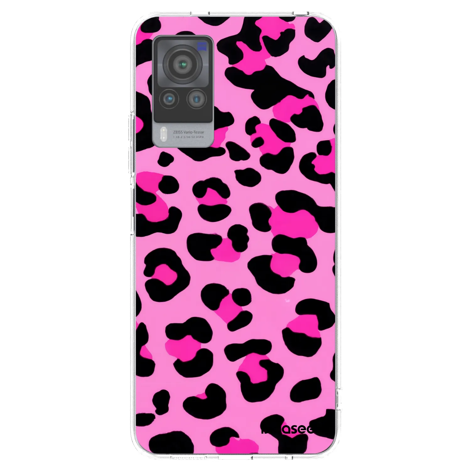Picasee Vivo X60 Pro 5G Hülle - Transparentes Silikon - Pink Tiger