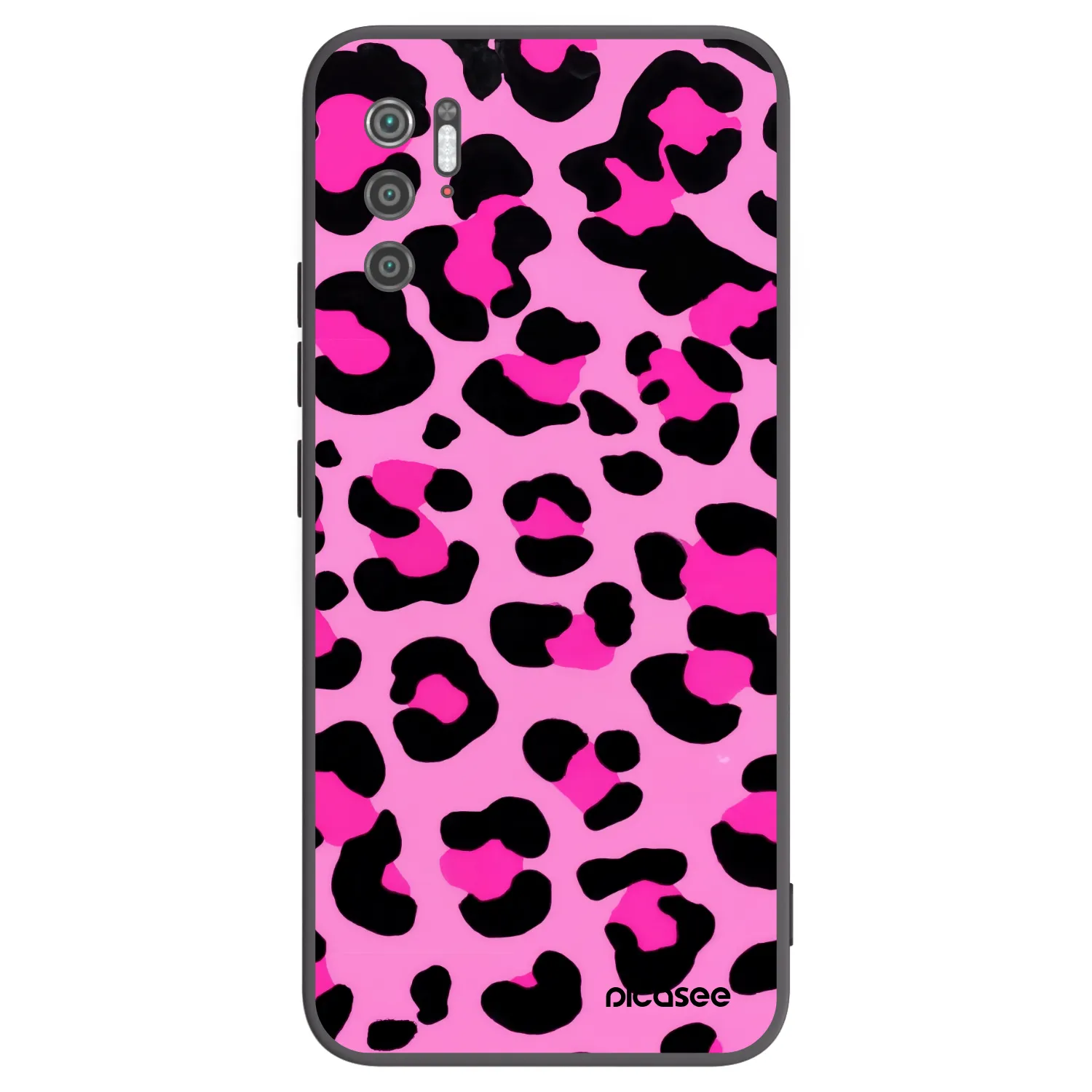 Picasee Xiaomi Poco M3 Pro 5G Hülle - Schwarzes Silikon - Pink Tiger