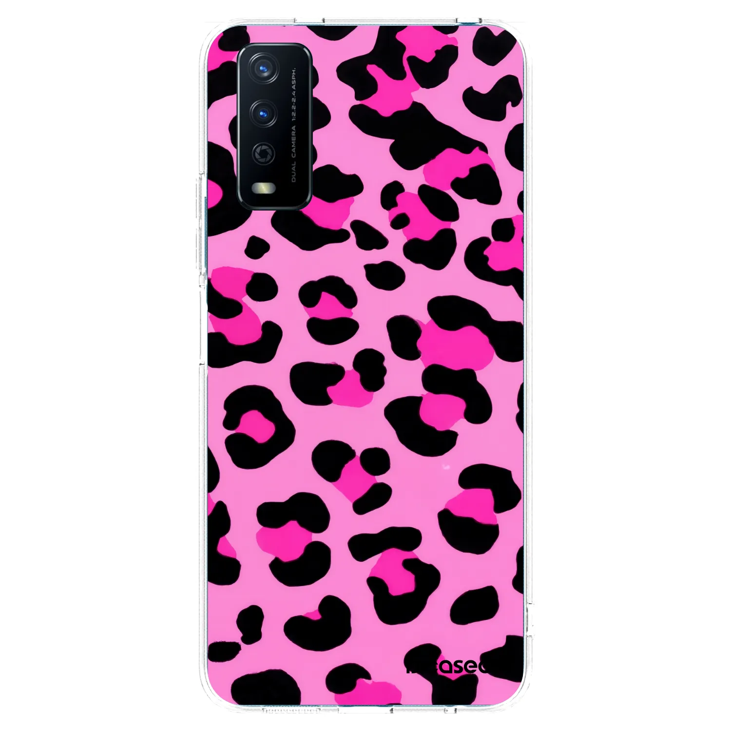 Picasee Vivo Y11s Hülle - Transparentes Silikon - Pink Tiger