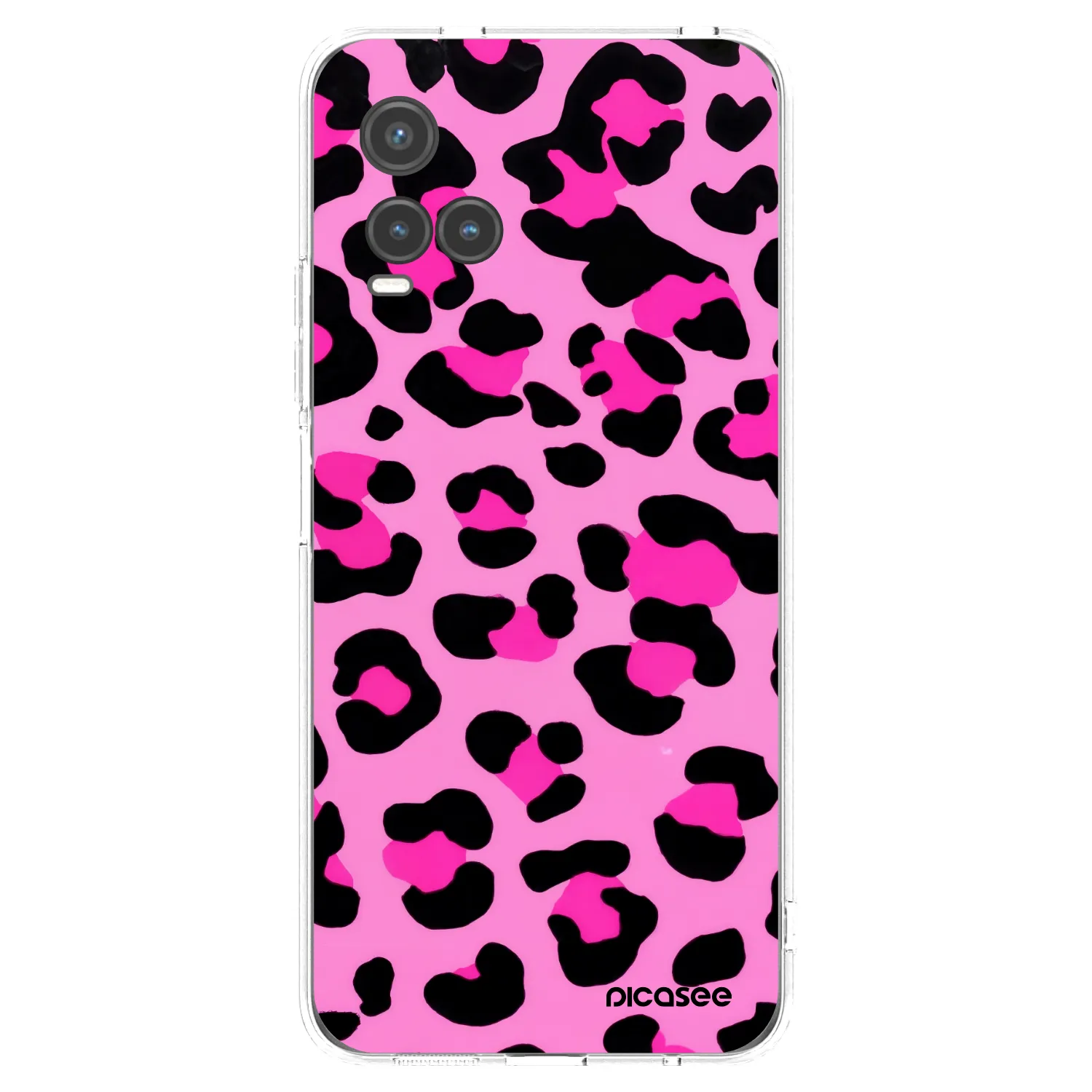 Picasee Vivo Y33s Hülle - Transparentes Silikon - Pink Tiger