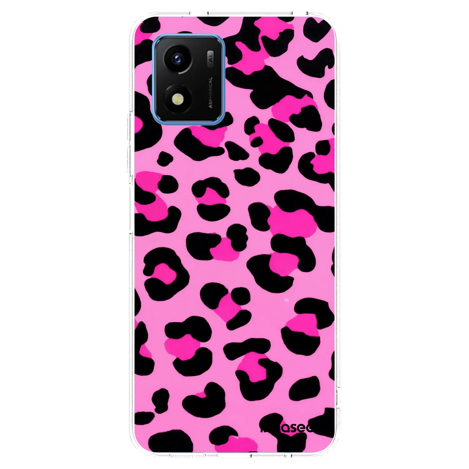 Picasee Vivo Y01 Hülle - Transparentes Silikon - Pink Tiger