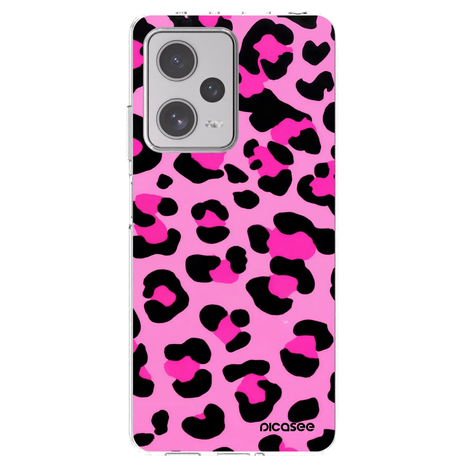 Picasee Xiaomi Redmi Note 12 Pro+ 5G Hülle - Transparentes Silikon - Pink Tiger