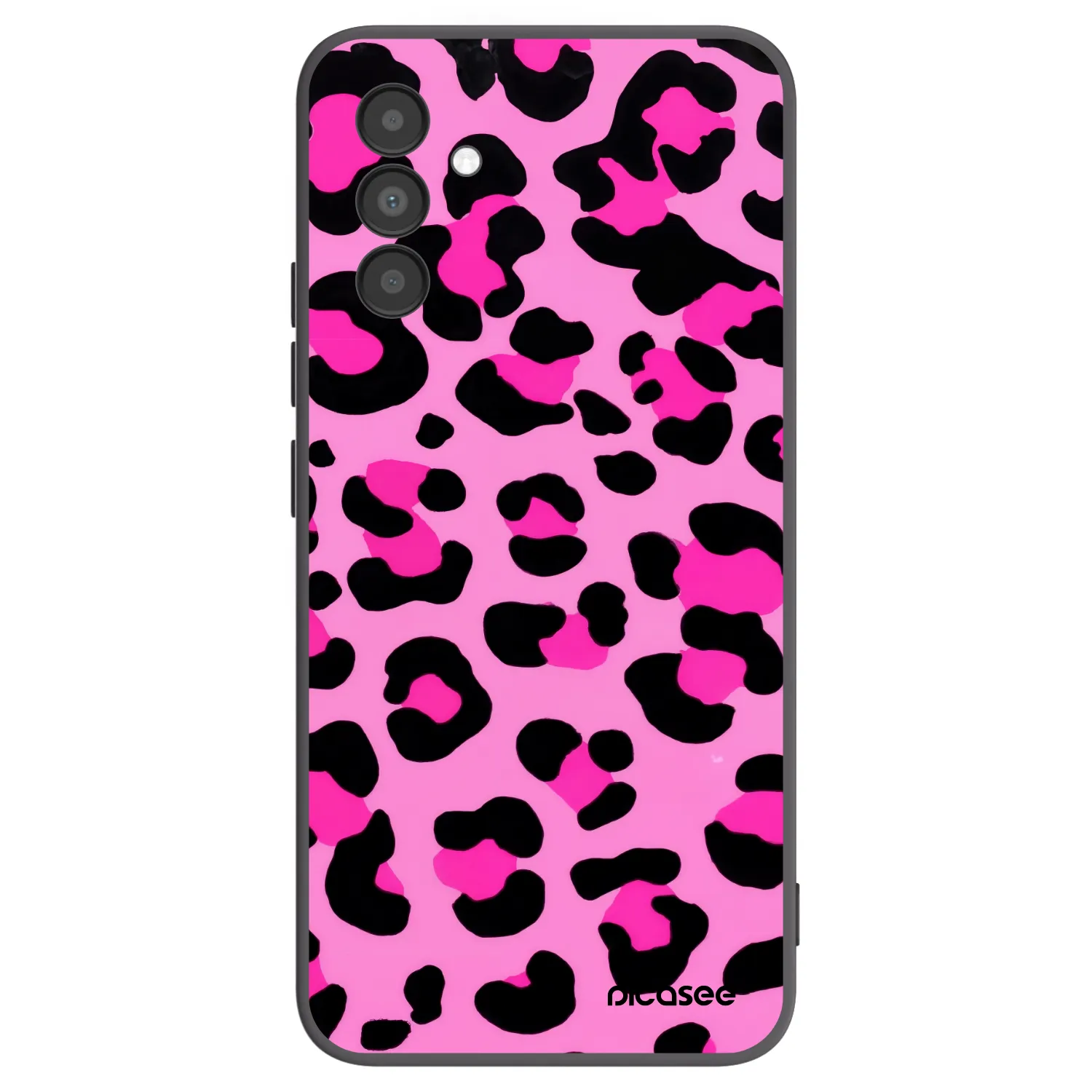 Picasee Samsung Galaxy A04s A047F Hülle - Schwarzes Silikon - Pink Tiger