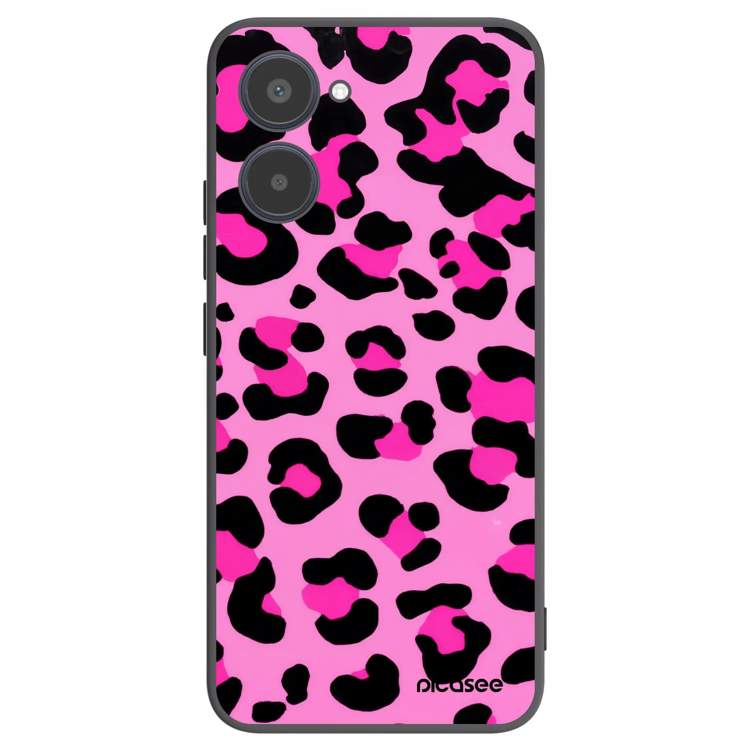 Picasee Realme 10 4G Hülle - Schwarzes Silikon - Pink Tiger