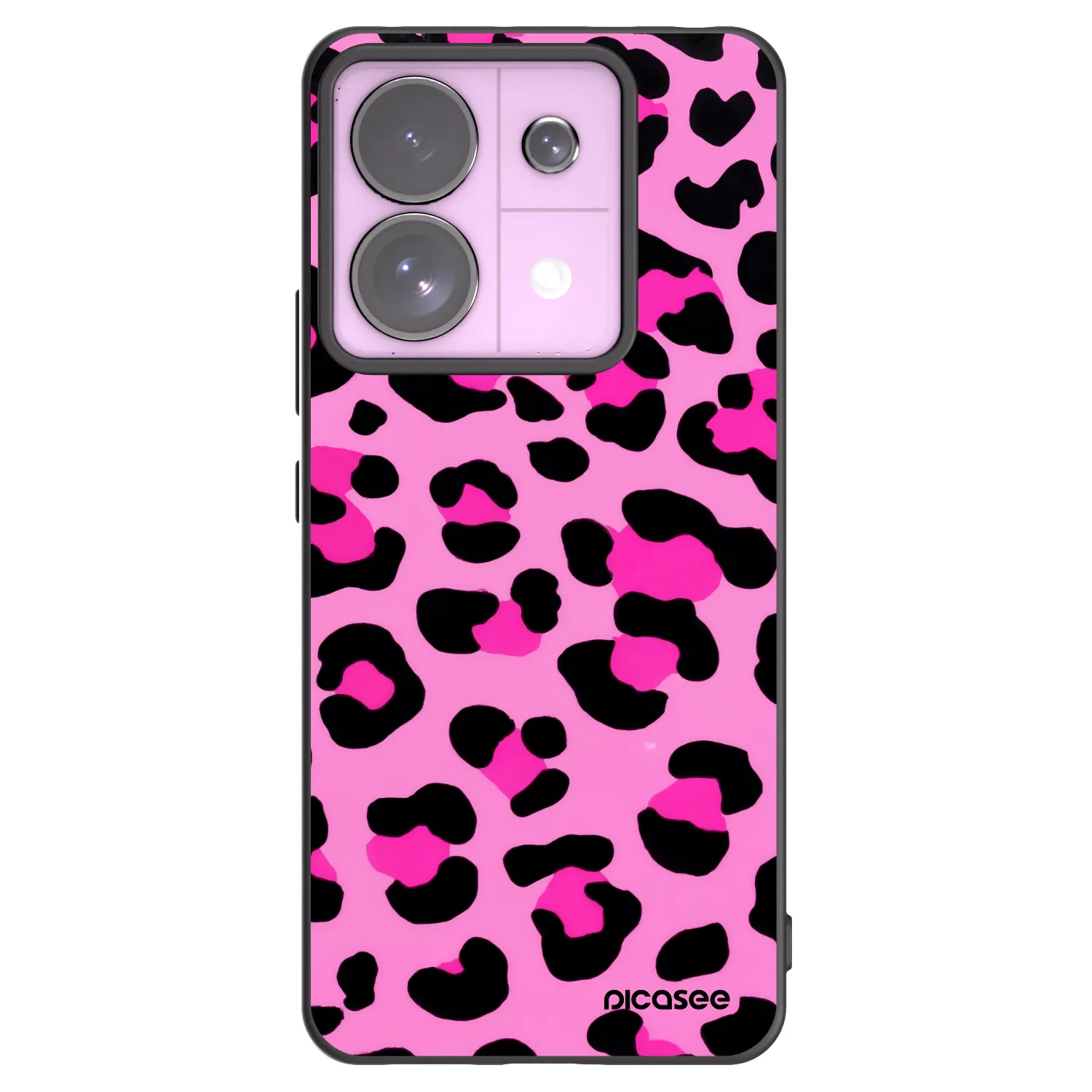 Picasee Xiaomi Redmi Note 13 Pro 5G Hülle - Schwarzes Silikon - Pink Tiger