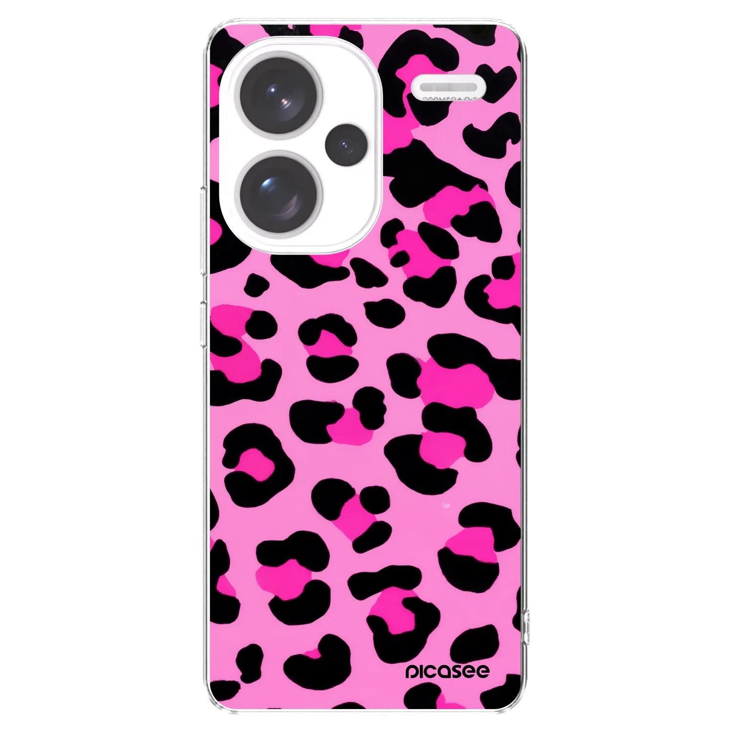 Picasee Xiaomi Redmi Note 13 Pro+ 5G Hülle - Transparentes Silikon - Pink Tiger