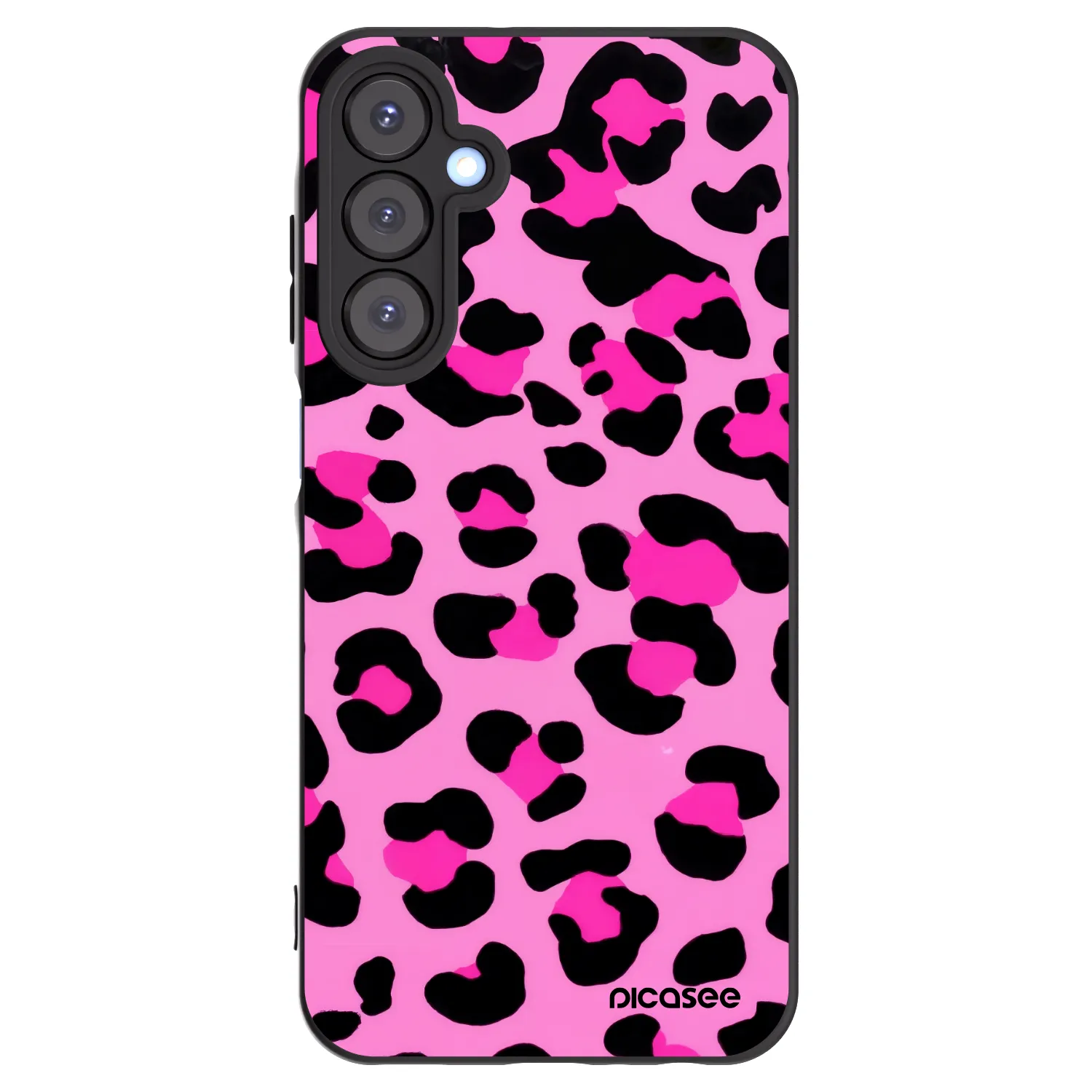Picasee Samsung Galaxy A25 A256B 5G Hülle - Schwarzes Silikon - Pink Tiger