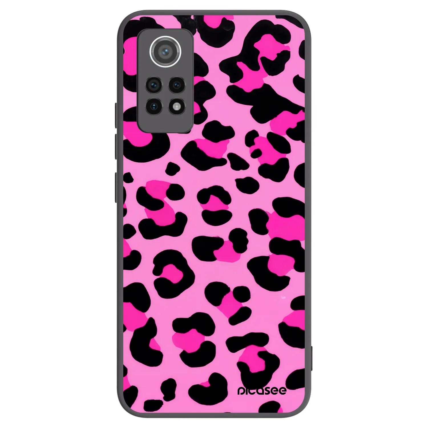 Picasee Xiaomi Redmi Note 12 Pro 4G Hülle - Schwarzes Silikon - Pink Tiger