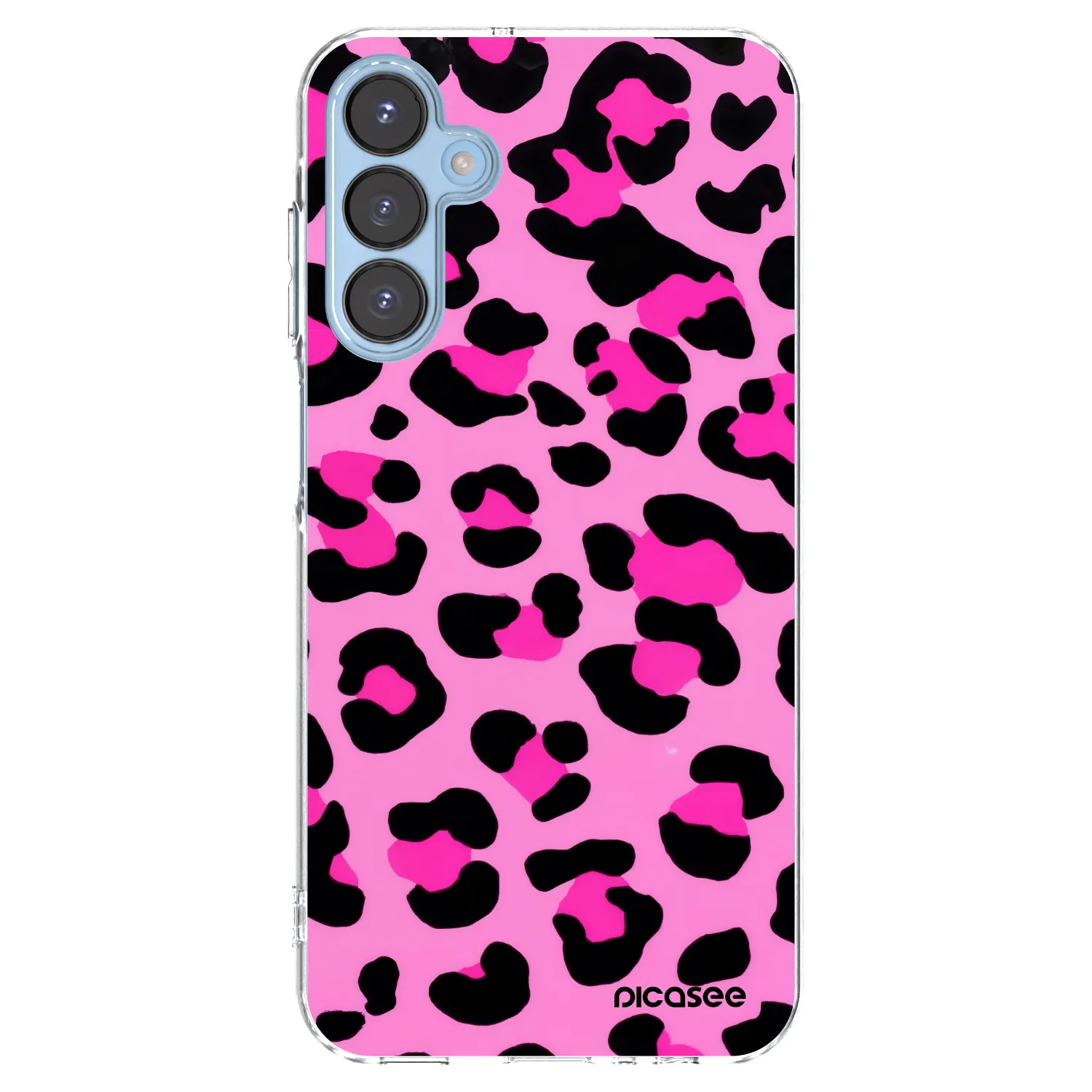Picasee Samsung Galaxy A15 A156B 5G Hülle - Transparentes Silikon - Pink Tiger