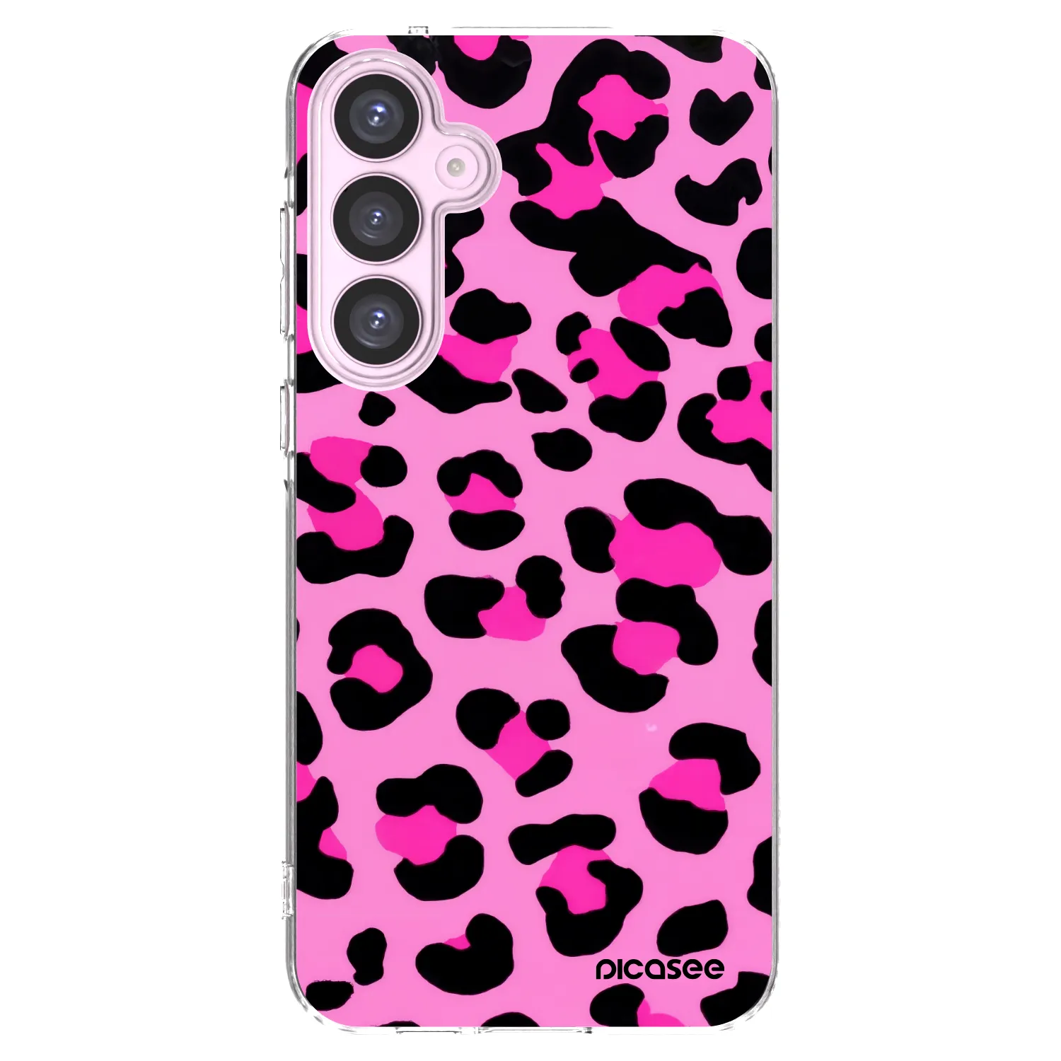 Picasee Samsung Galaxy A55 5G A556B Hülle - Transparentes Silikon - Pink Tiger
