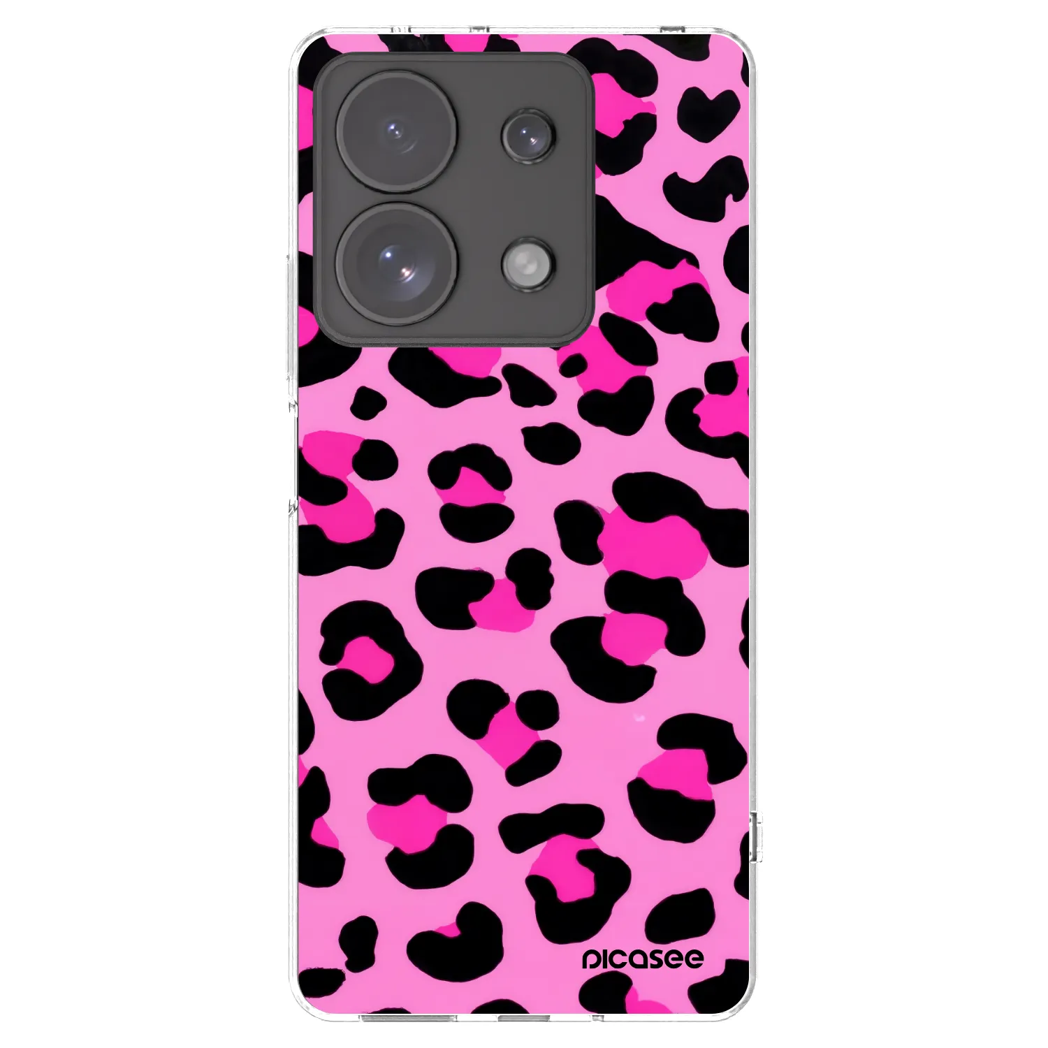 Picasee Xiaomi Redmi Note 13 Pro 4G Hülle - Transparentes Silikon - Pink Tiger
