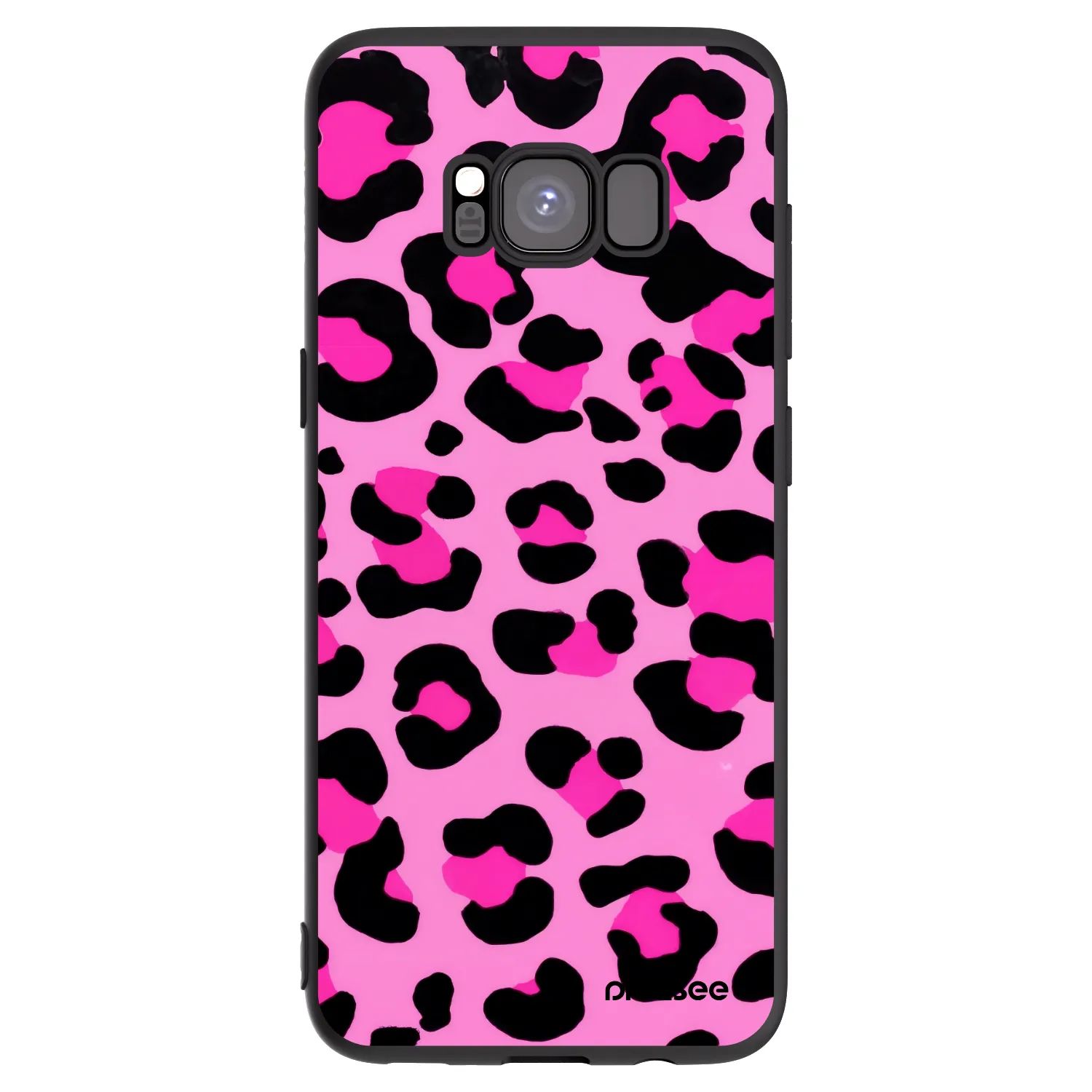 Picasee Samsung Galaxy S8 G950F Hülle - Schwarzes Silikon - Pink Tiger