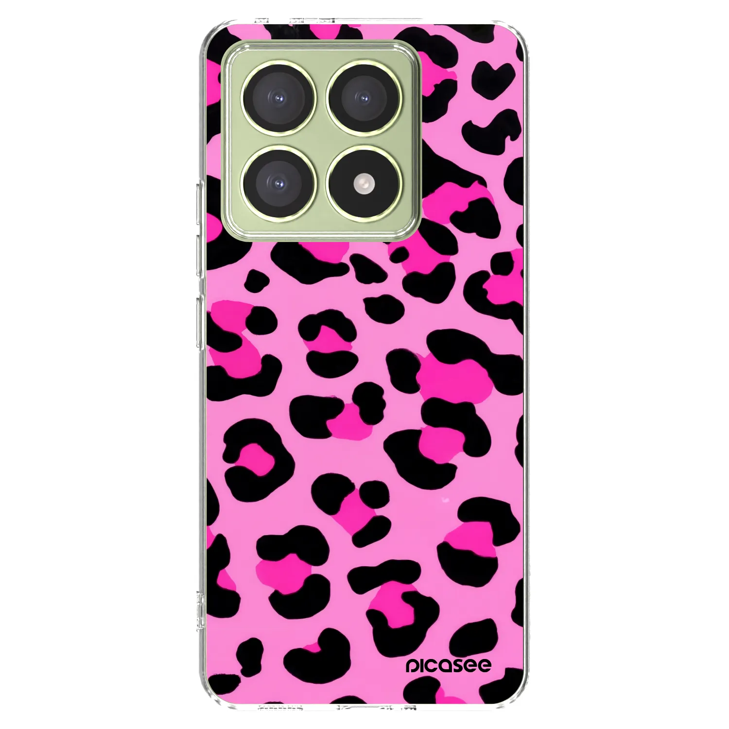 Picasee Xiaomi 14T Hülle - Transparentes Silikon - Pink Tiger