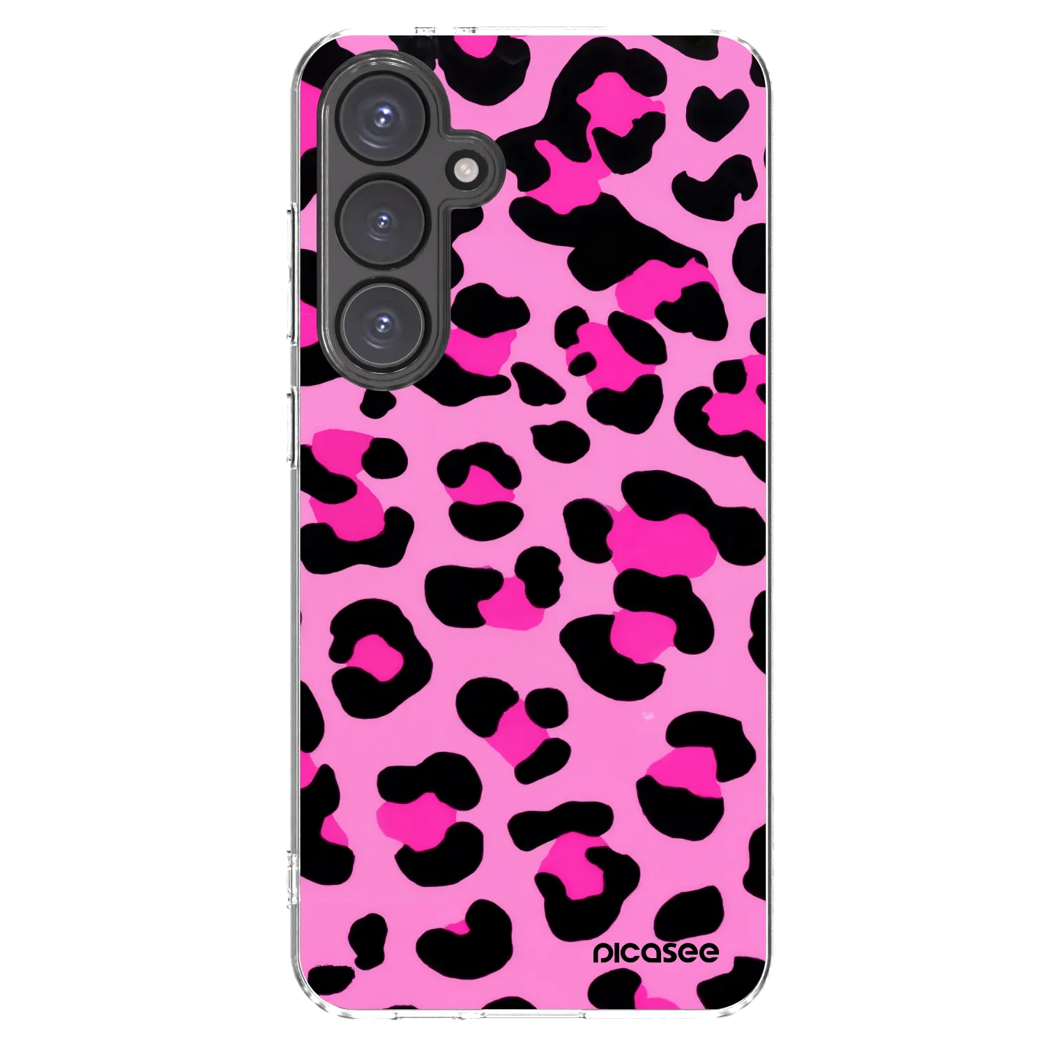 Picasee Samsung Galaxy S24 FE S721B Hülle - Transparentes Silikon - Pink Tiger