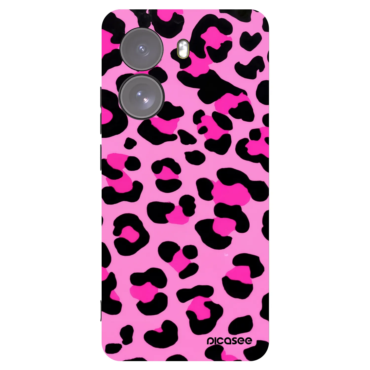 Picasee Xiaomi Poco X7 Hülle - Schwarzes Silikon - Pink Tiger