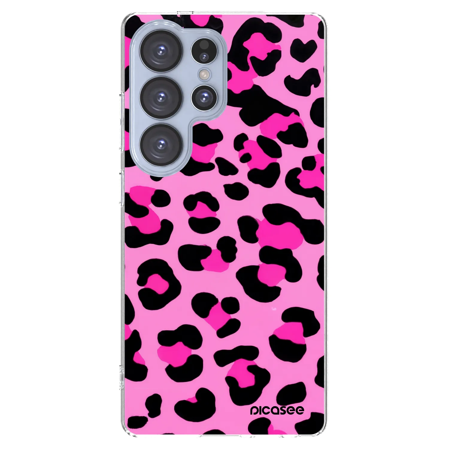 Picasee Samsung Galaxy S25 Ultra 5G Hülle - Transparentes Silikon - Pink Tiger