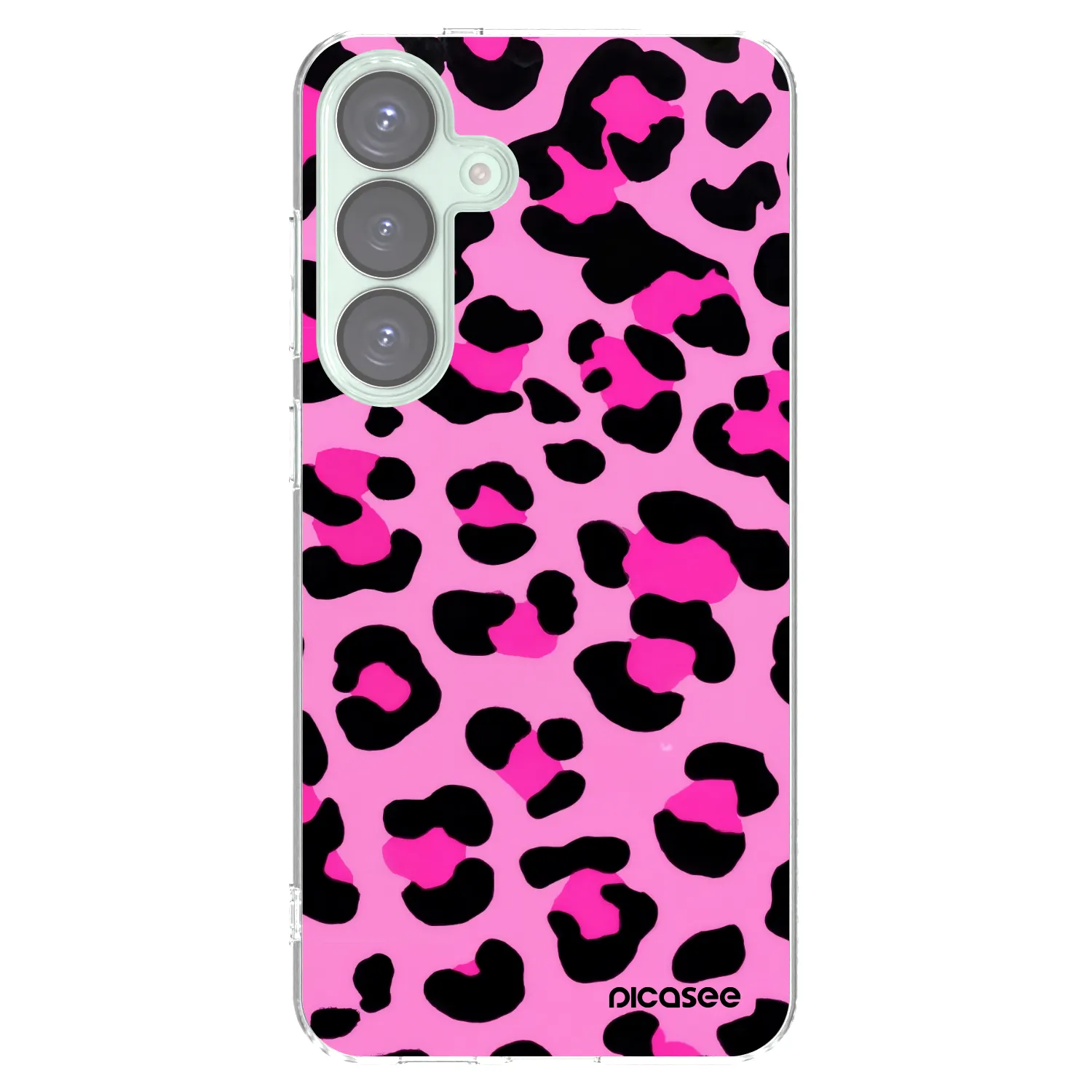 Picasee Samsung Galaxy S25+ 5G Hülle - Transparentes Silikon - Pink Tiger