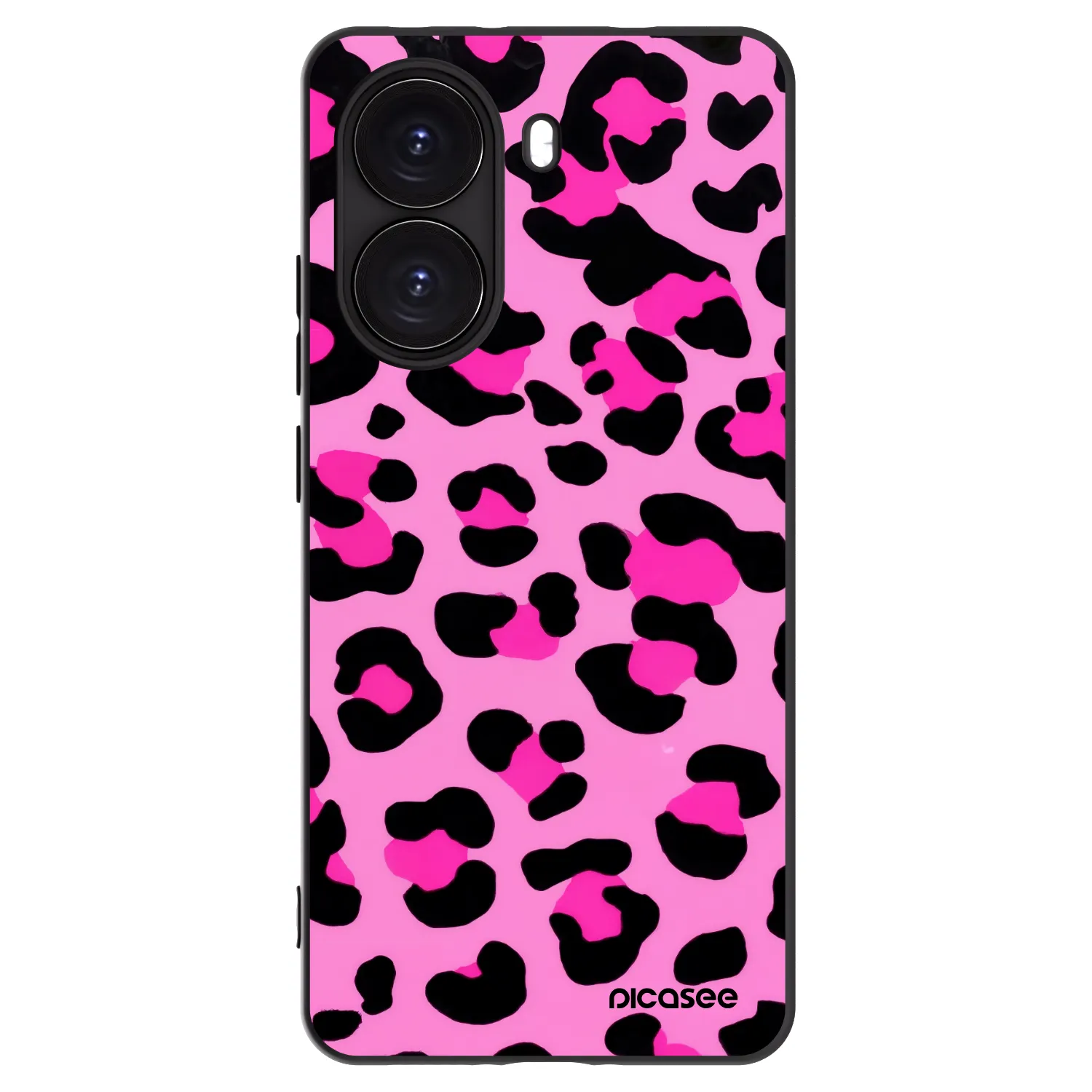 Picasee Xiaomi Poco X7 Pro 5G Hülle - Schwarzes Silikon - Pink Tiger