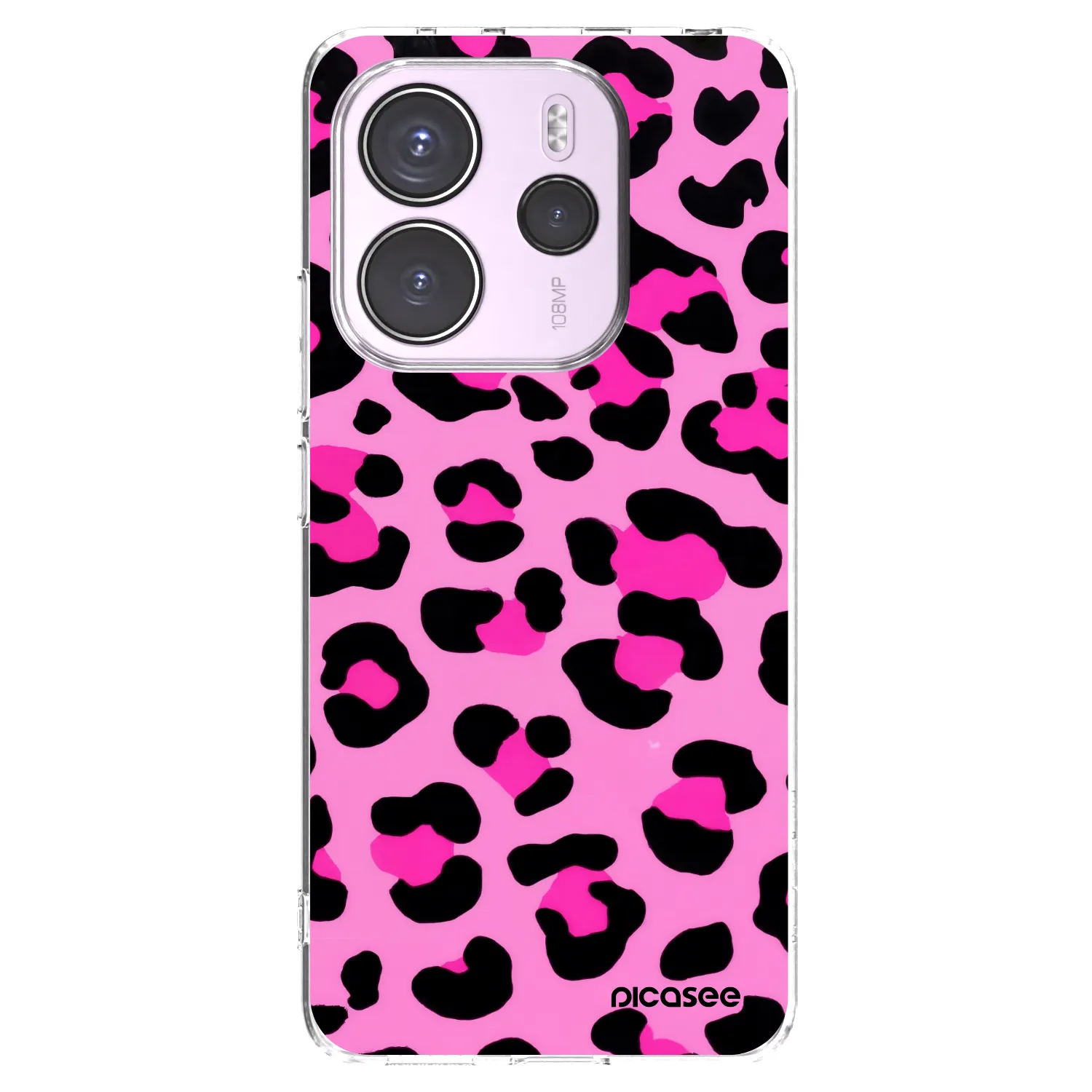 Picasee Xiaomi Redmi Note 14 4G Hülle - Transparentes Silikon - Pink Tiger