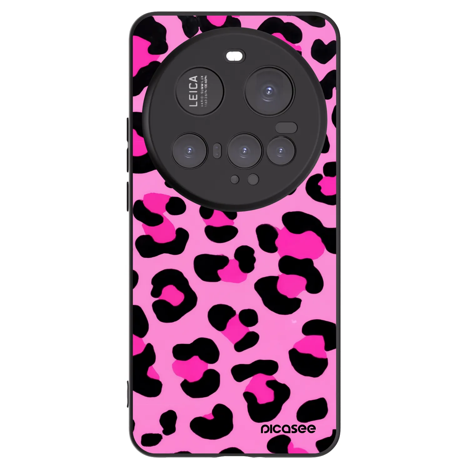 Picasee Xiaomi 15 Ultra Hülle - Schwarzes Silikon - Pink Tiger