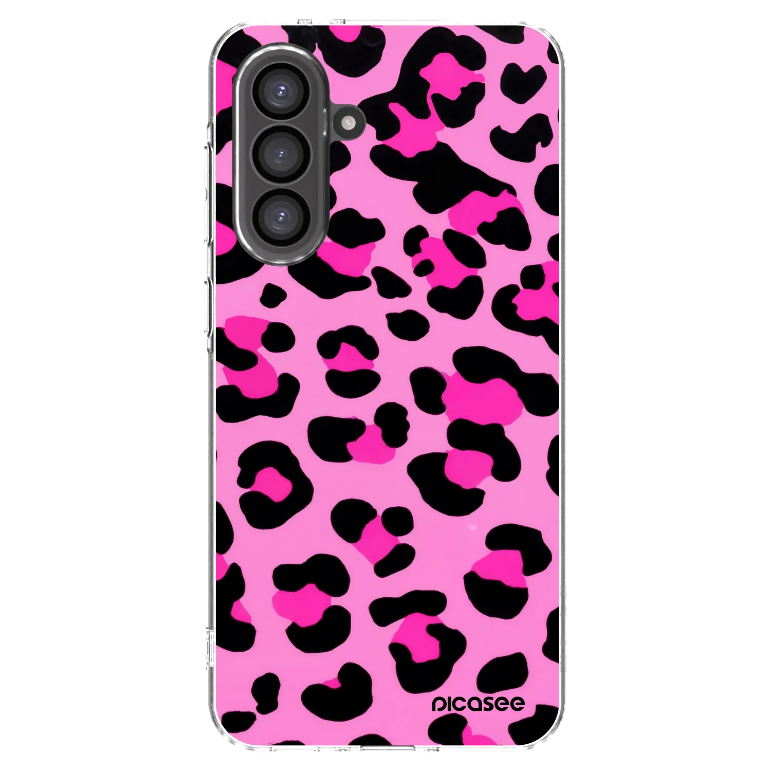 Picasee Samsung Galaxy A36 5G Hülle - Transparentes Silikon - Pink Tiger